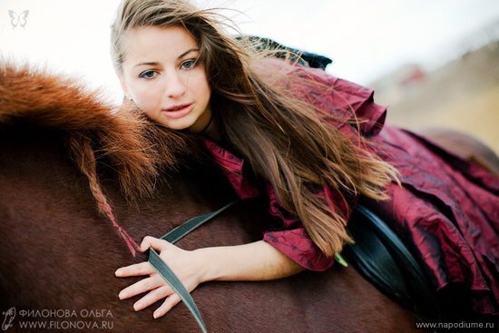 портрет,  лошадь,  животные,  природа,  платье,  Fashion