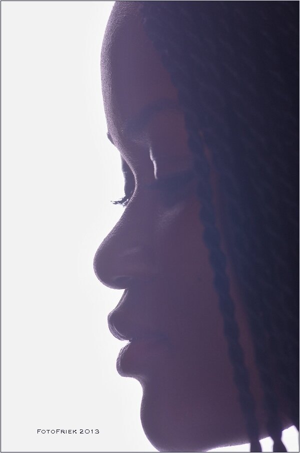 Face, Profile, Black, Light, Beauty