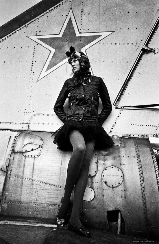 Model, Fashion, Plane, Military