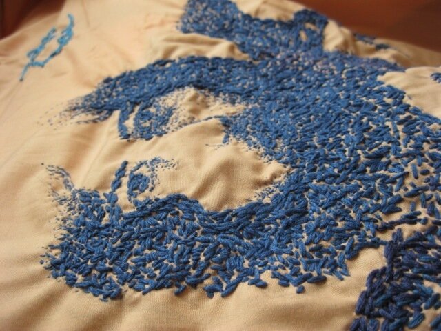 Хлопок, Вышивка, HANDMADE, Текстиль
