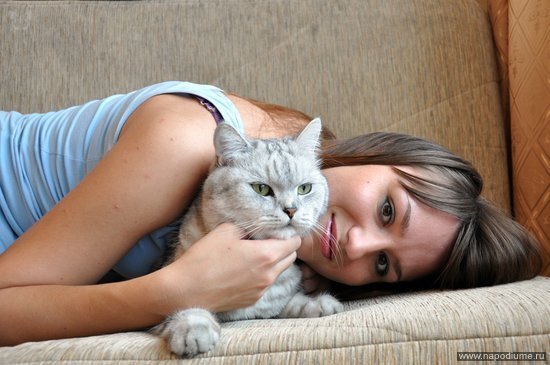 С котом по кличке Пёс! :)