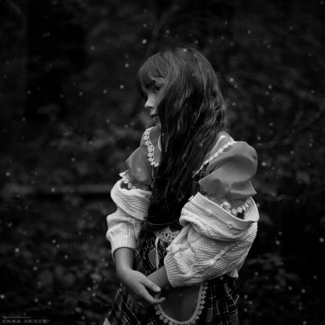 Child, Portrait, Outdoor, Plenair, Art, Classic, Bw, Girl, Square