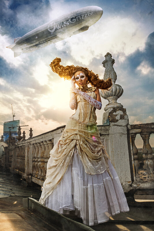 Roof, Steampunk, Alternate Victorian, Zeppelin, Airship, Incredible Time