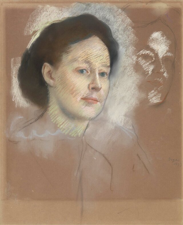 Портрет кузины художника, миссис Уильям БеллЭдгар Дега 1873, 47.3×38.4 см