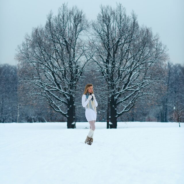 Snow, White, Winter, Tree, Freezing, Standing, Footwear, Sky, Branch