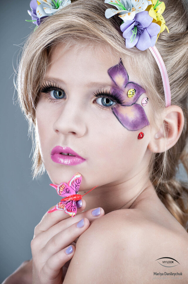 цветы, бьюти, макияж, Model, фантазия, сказка